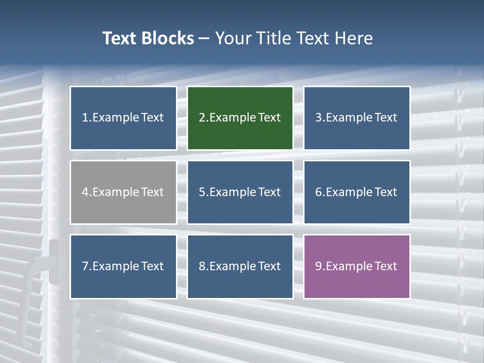 Monochrome Blank Striped PowerPoint Template