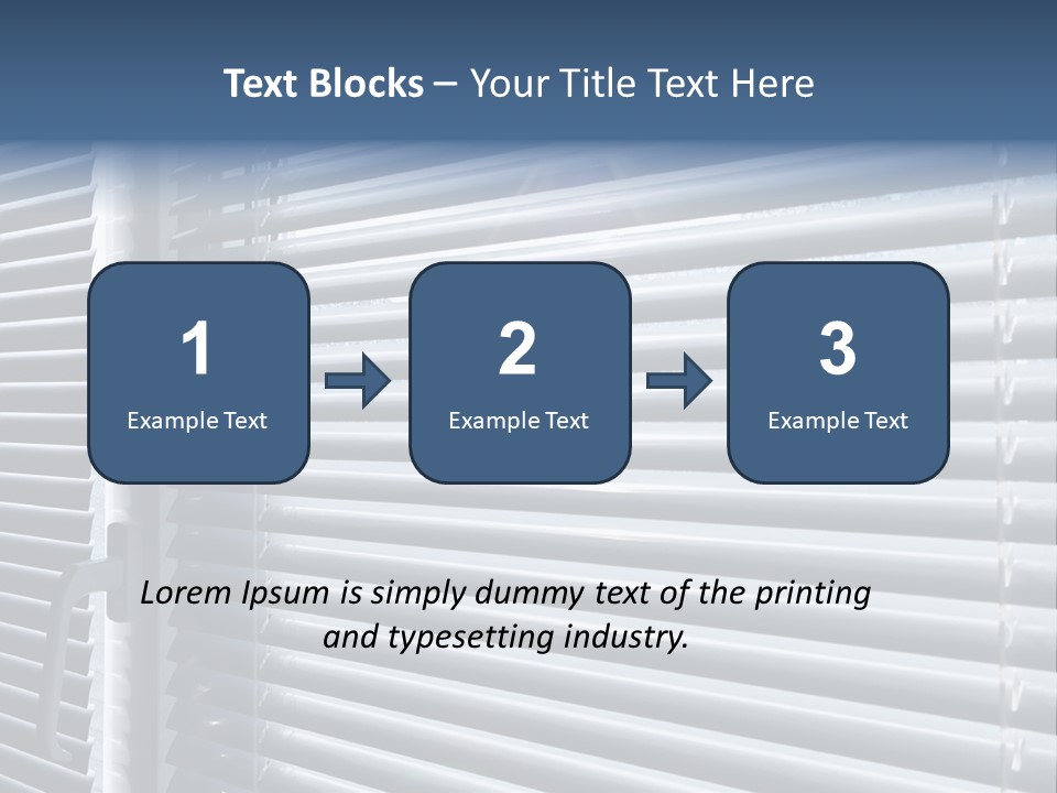 Monochrome Blank Striped PowerPoint Template