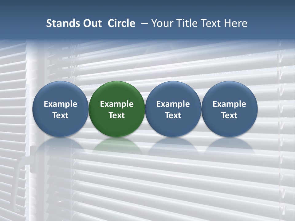 Monochrome Blank Striped PowerPoint Template