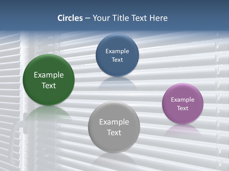 Monochrome Blank Striped PowerPoint Template