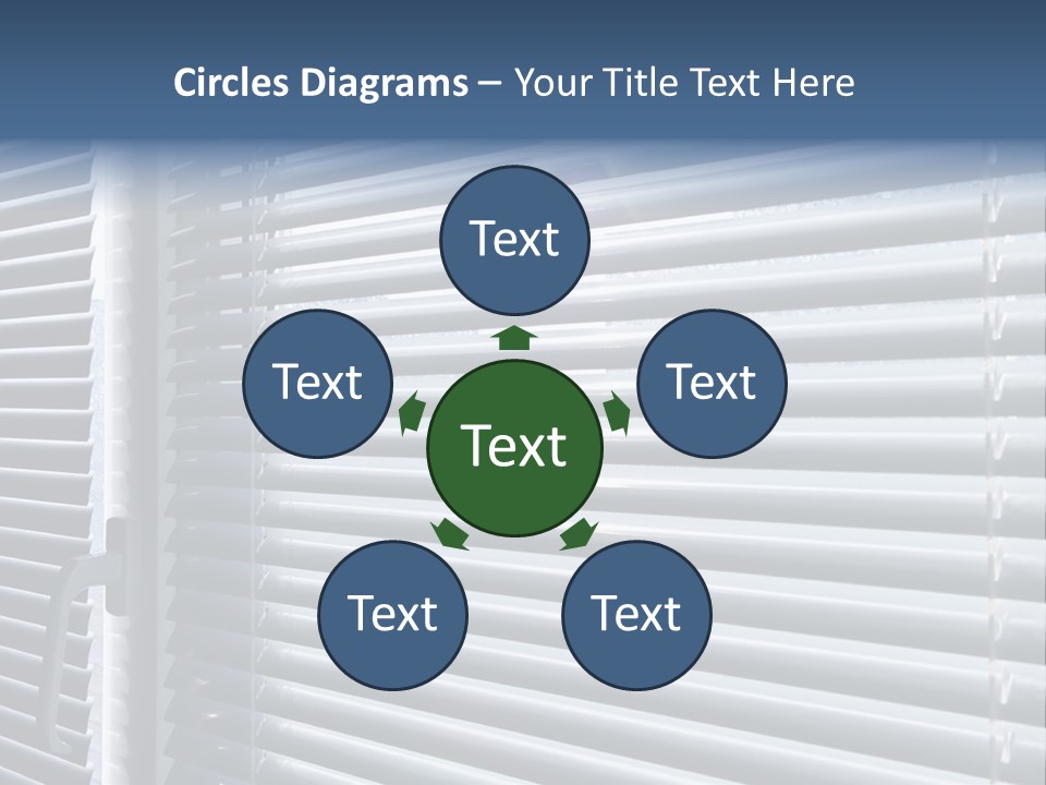 Monochrome Blank Striped PowerPoint Template