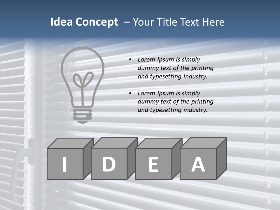 Monochrome Blank Striped PowerPoint Template