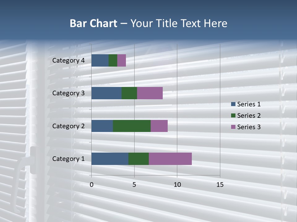 Monochrome Blank Striped PowerPoint Template