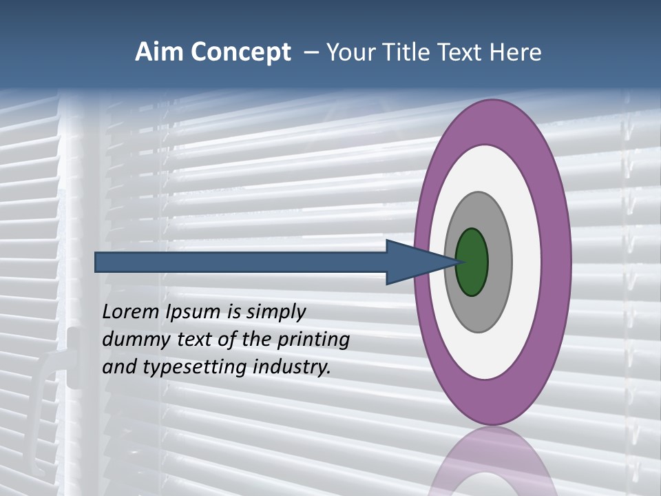 Monochrome Blank Striped PowerPoint Template