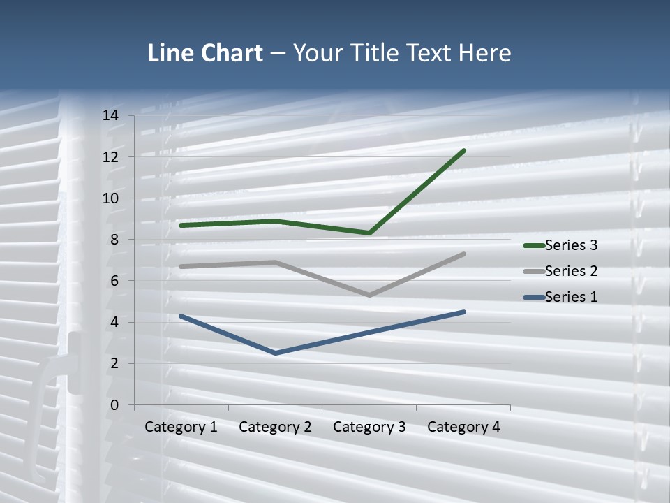 Monochrome Blank Striped PowerPoint Template
