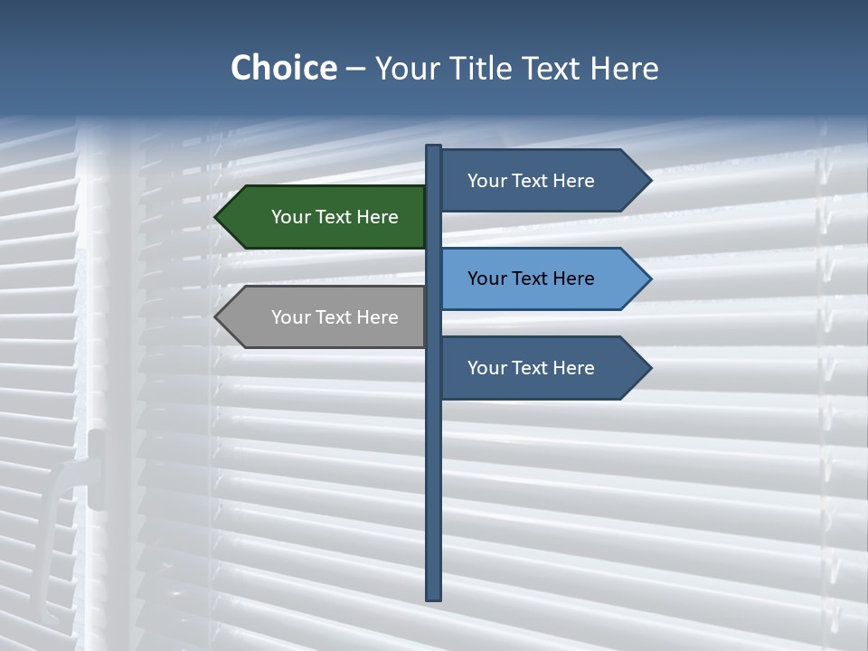 Monochrome Blank Striped PowerPoint Template