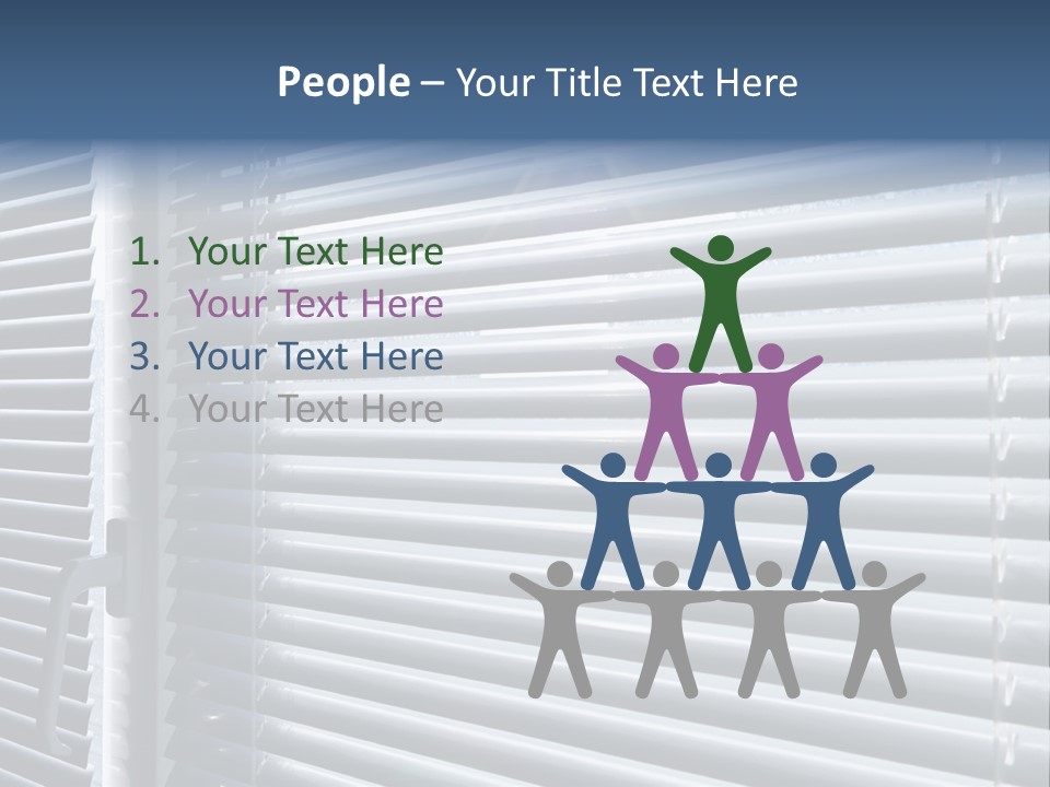 Monochrome Blank Striped PowerPoint Template