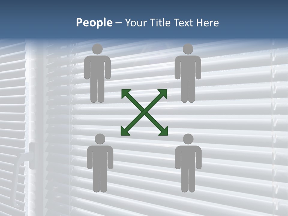 Monochrome Blank Striped PowerPoint Template