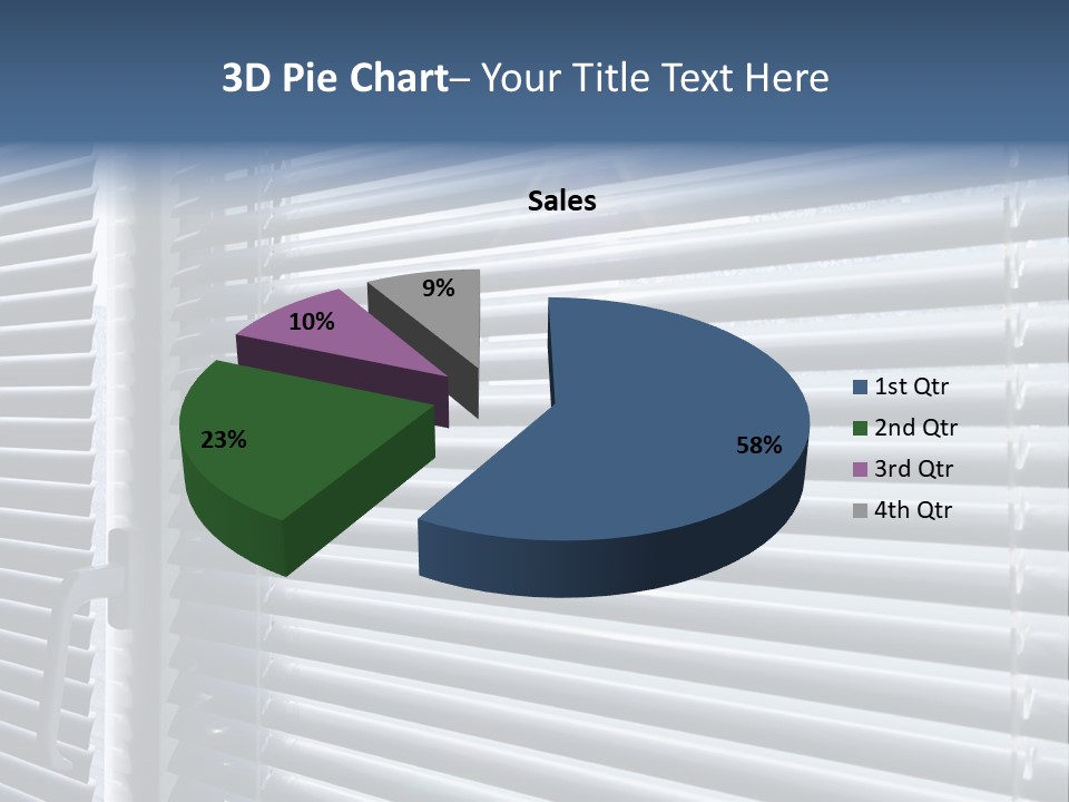 Monochrome Blank Striped PowerPoint Template