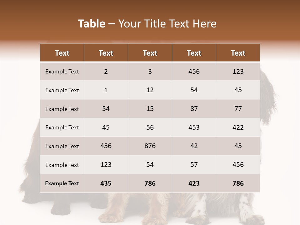 Pedigree Attentive Pedigreed PowerPoint Template
