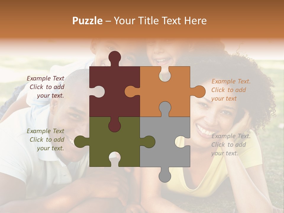 A Group Of People Laying On Top Of A Grass Covered Field PowerPoint Template