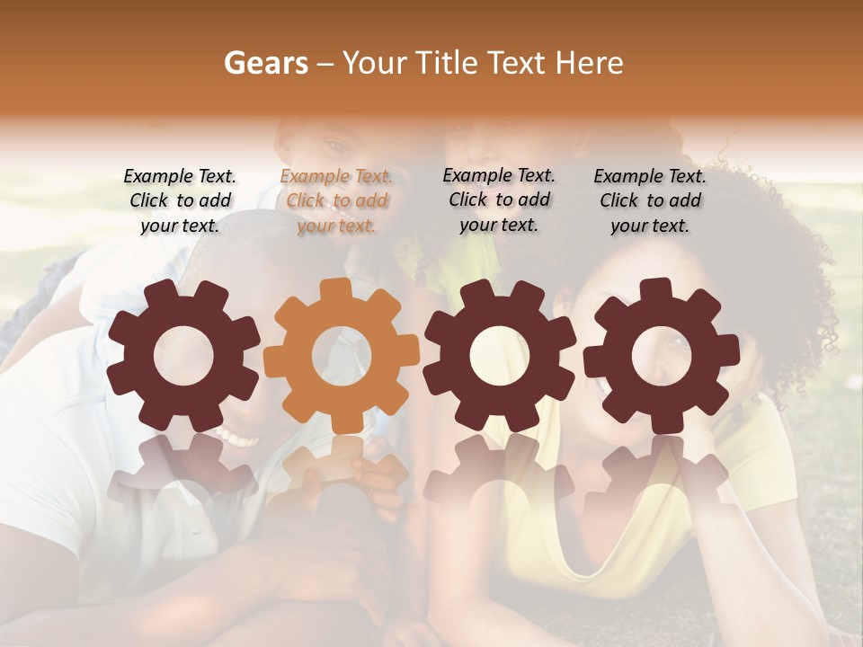 A Group Of People Laying On Top Of A Grass Covered Field PowerPoint Template