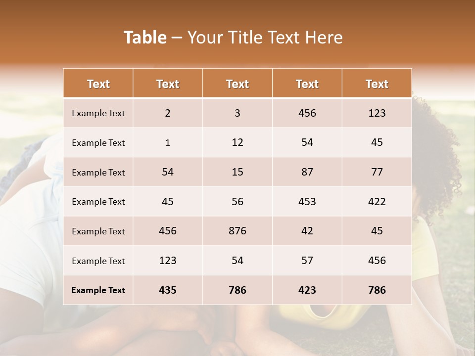 A Group Of People Laying On Top Of A Grass Covered Field PowerPoint Template