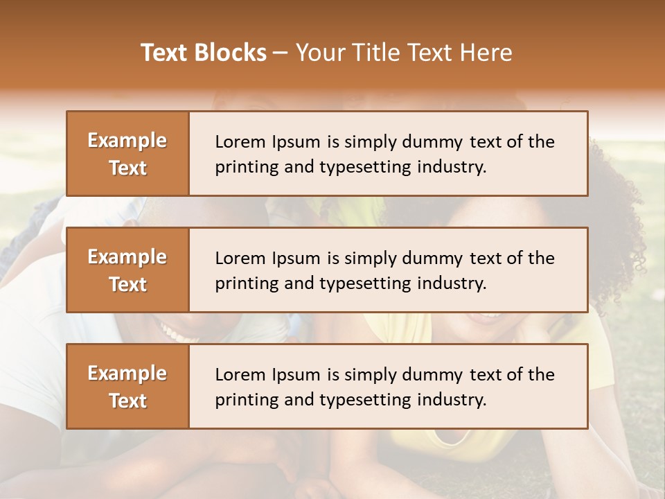 A Group Of People Laying On Top Of A Grass Covered Field PowerPoint Template