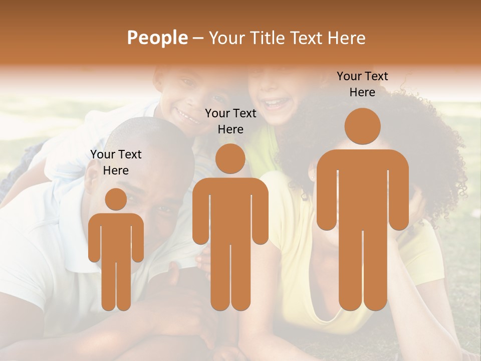 A Group Of People Laying On Top Of A Grass Covered Field PowerPoint Template