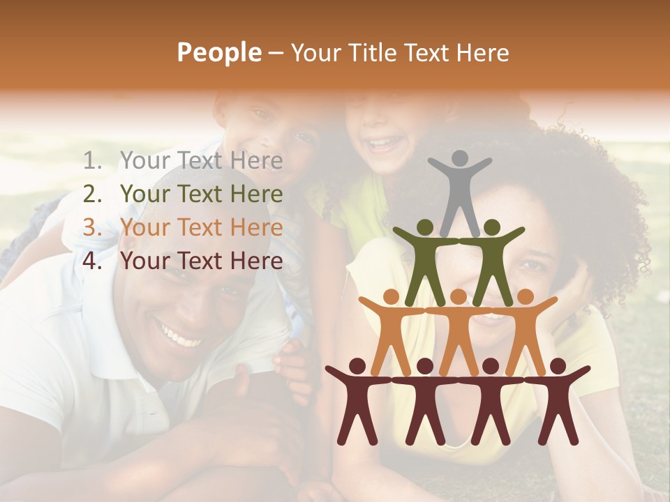 A Group Of People Laying On Top Of A Grass Covered Field PowerPoint Template