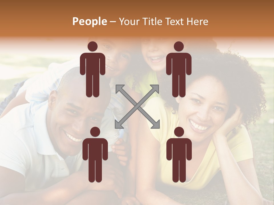 A Group Of People Laying On Top Of A Grass Covered Field PowerPoint Template