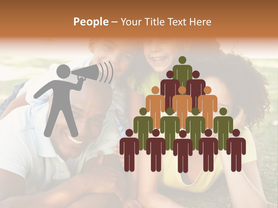 A Group Of People Laying On Top Of A Grass Covered Field PowerPoint Template