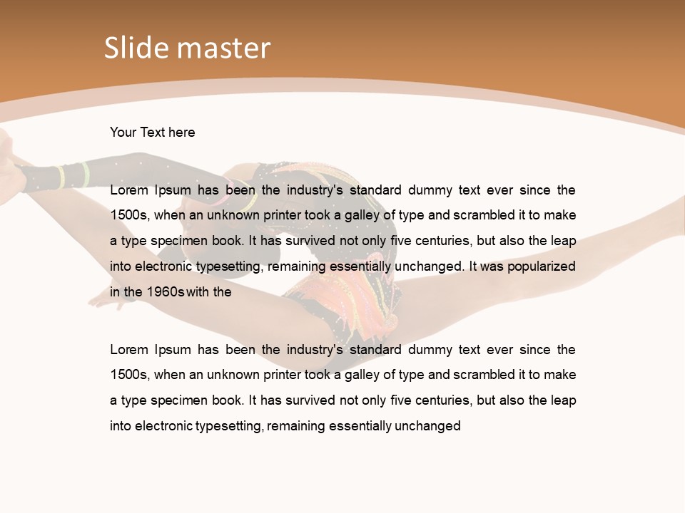 Life Cheerful Girl PowerPoint Template