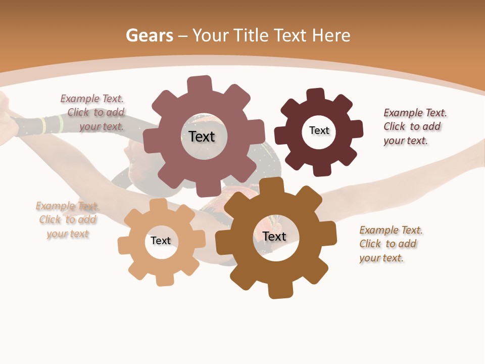 Life Cheerful Girl PowerPoint Template