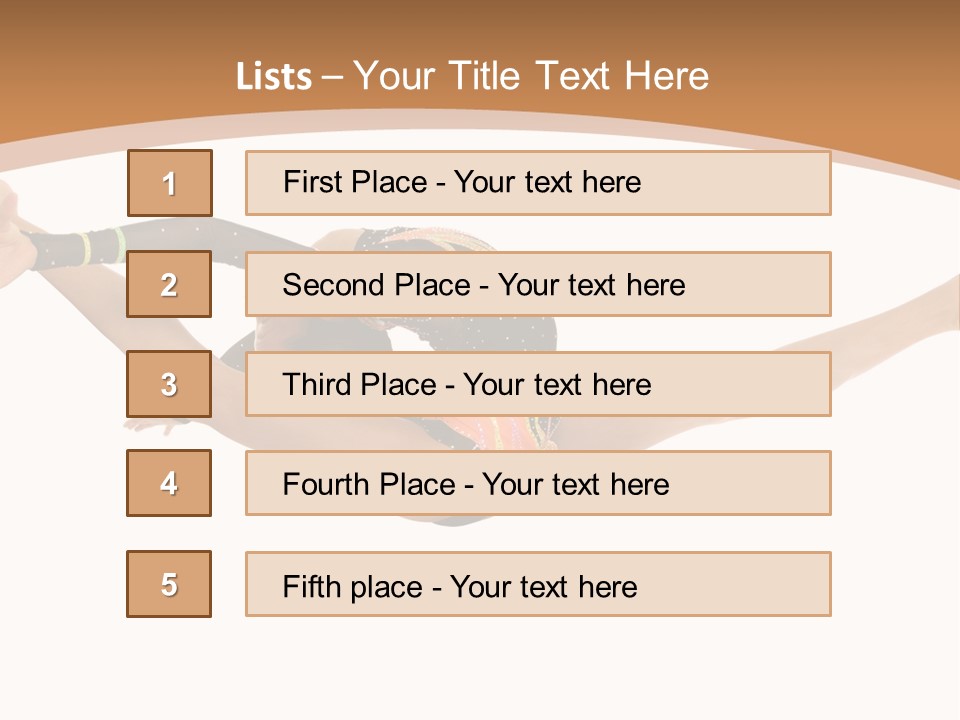 Life Cheerful Girl PowerPoint Template