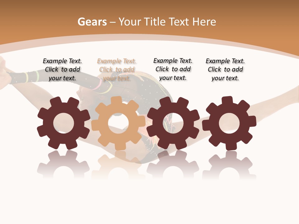 Life Cheerful Girl PowerPoint Template