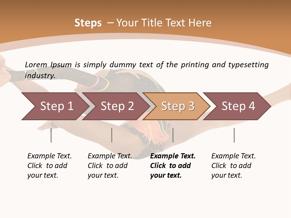 Life Cheerful Girl PowerPoint Template