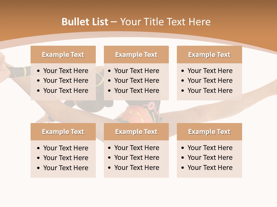 Life Cheerful Girl PowerPoint Template