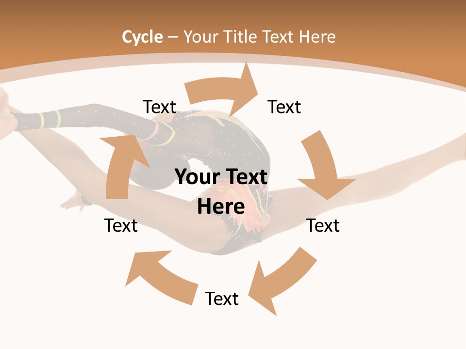 Life Cheerful Girl PowerPoint Template