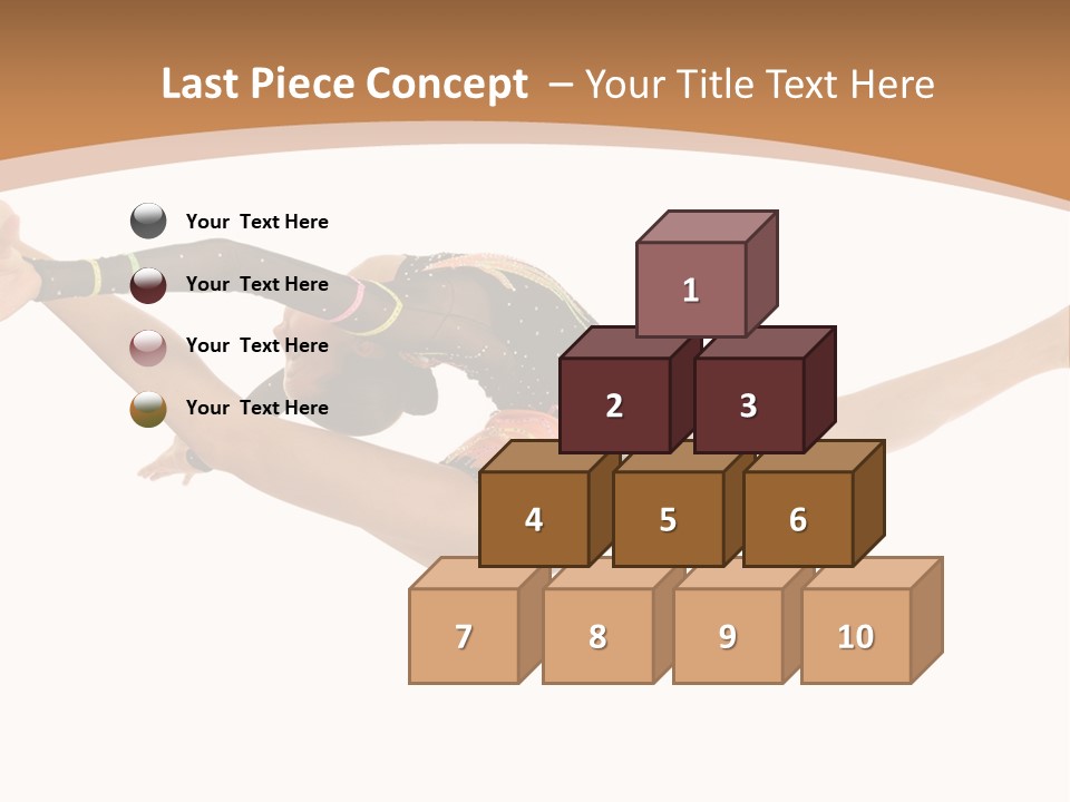 Life Cheerful Girl PowerPoint Template