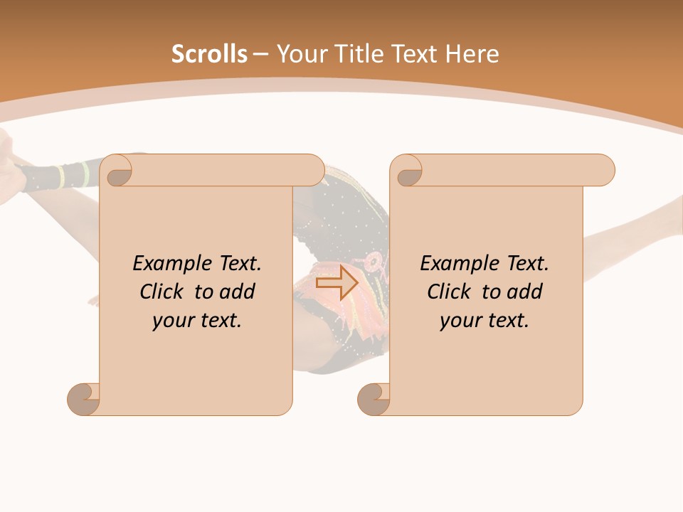 Life Cheerful Girl PowerPoint Template