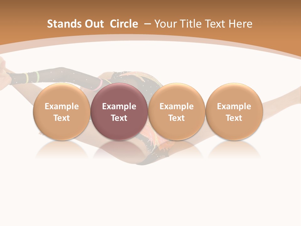 Life Cheerful Girl PowerPoint Template