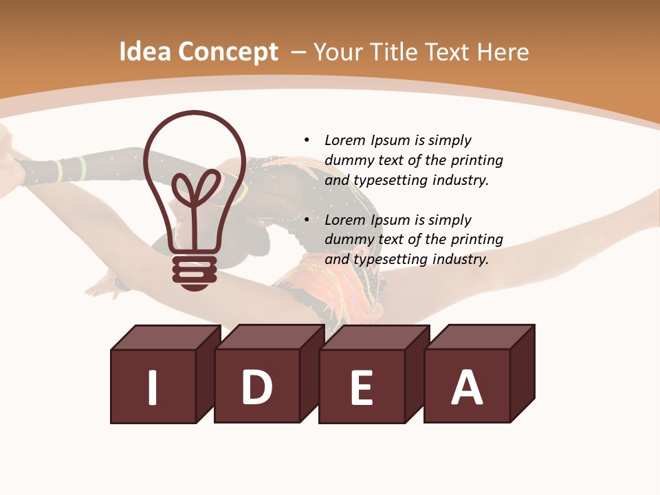 Life Cheerful Girl PowerPoint Template