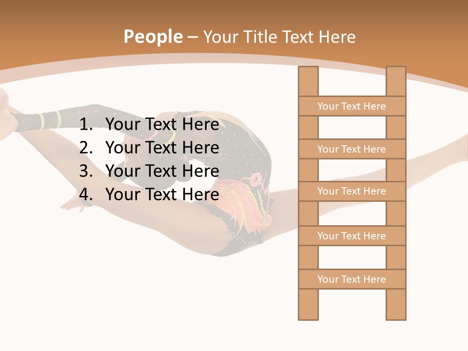 Life Cheerful Girl PowerPoint Template