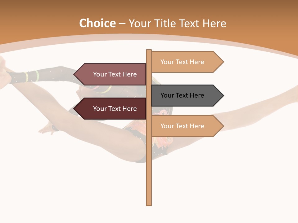 Life Cheerful Girl PowerPoint Template