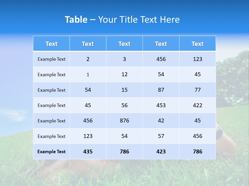 A Group Of Children Laying In The Grass PowerPoint Template