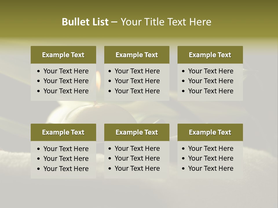 Spa Relax Candle PowerPoint Template