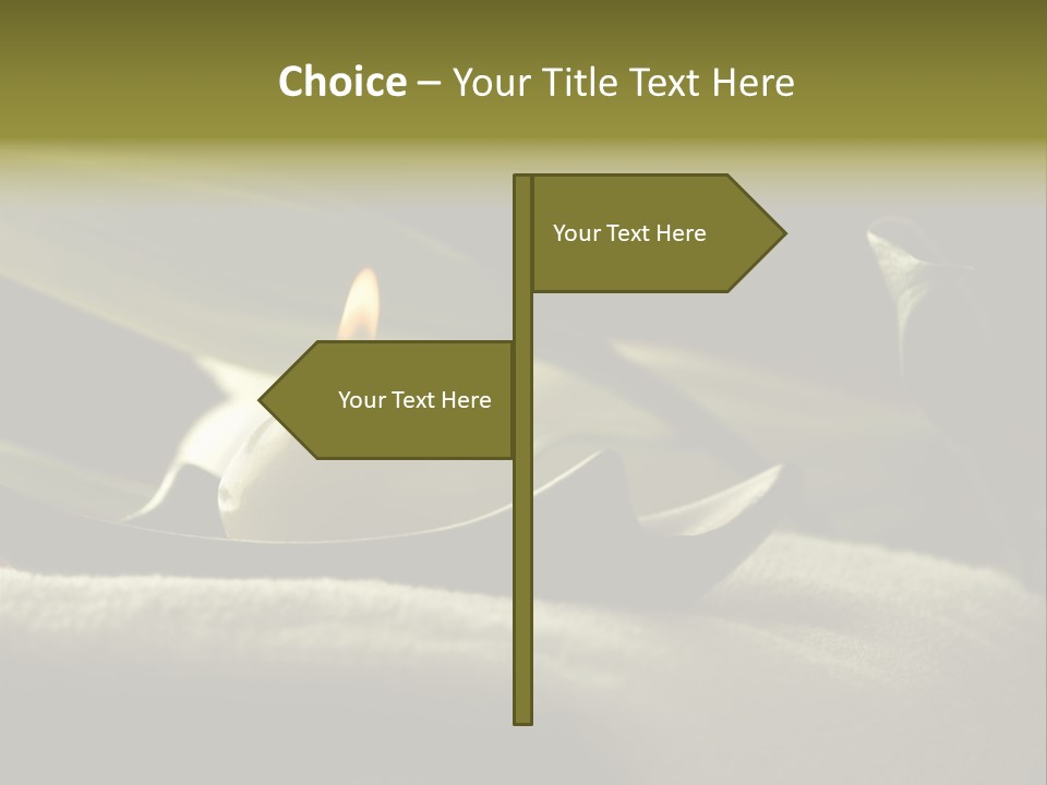 Spa Relax Candle PowerPoint Template