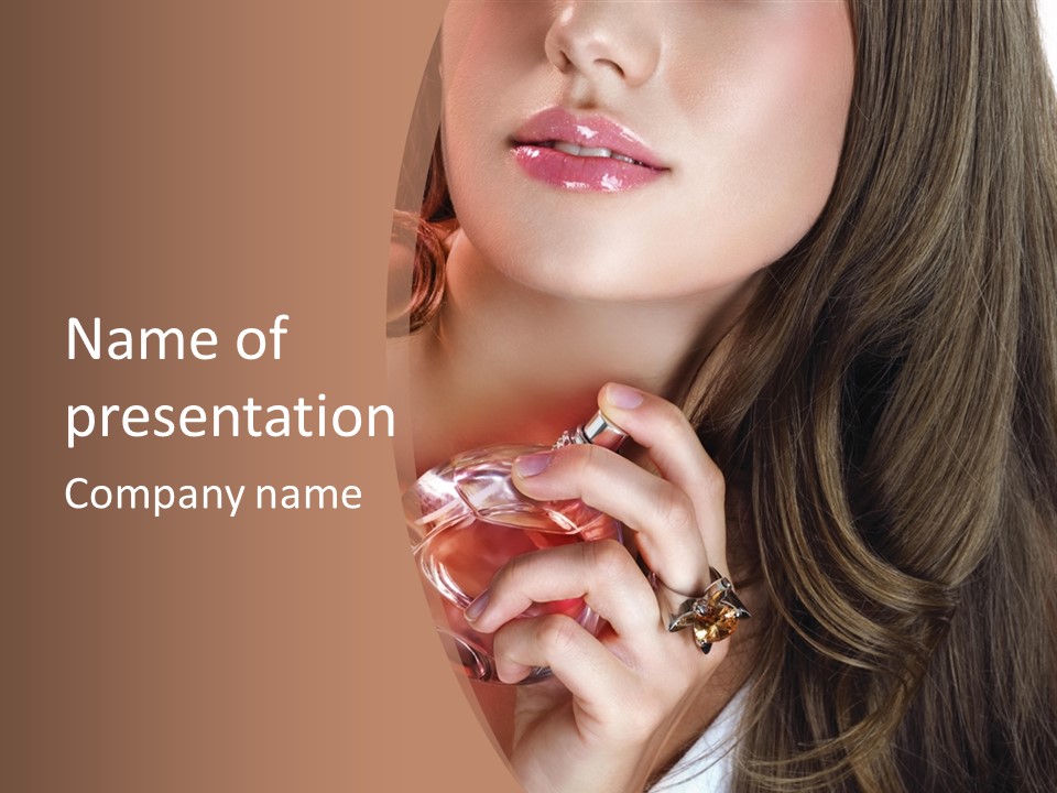 Spray Fragrance Perfume PowerPoint Template