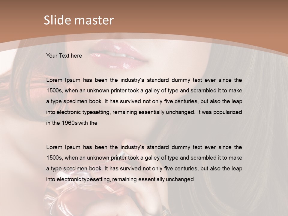 Spray Fragrance Perfume PowerPoint Template