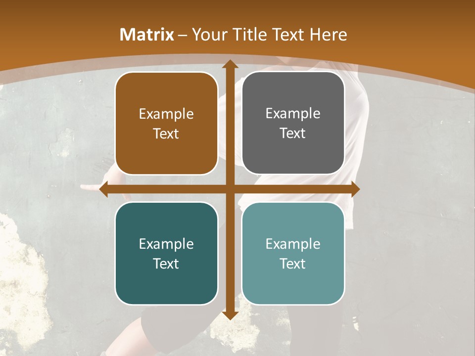 A Woman Is Dancing On A Wooden Floor PowerPoint Template