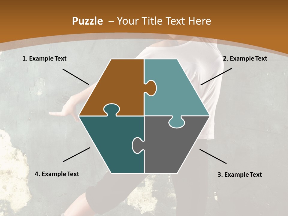 A Woman Is Dancing On A Wooden Floor PowerPoint Template