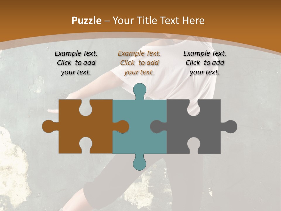 A Woman Is Dancing On A Wooden Floor PowerPoint Template