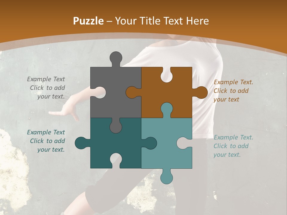 A Woman Is Dancing On A Wooden Floor PowerPoint Template