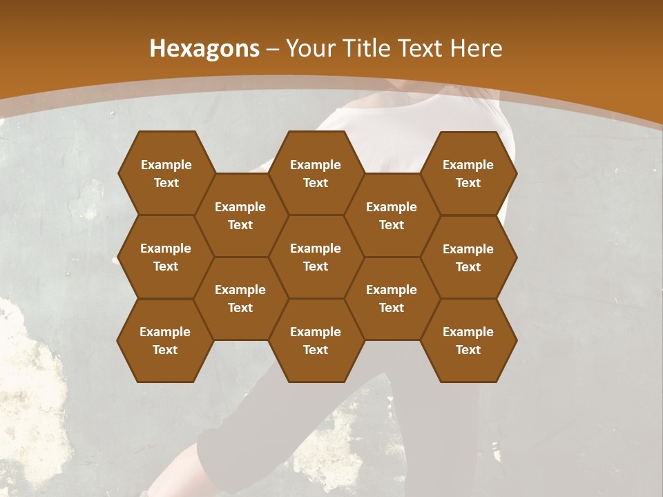 A Woman Is Dancing On A Wooden Floor PowerPoint Template