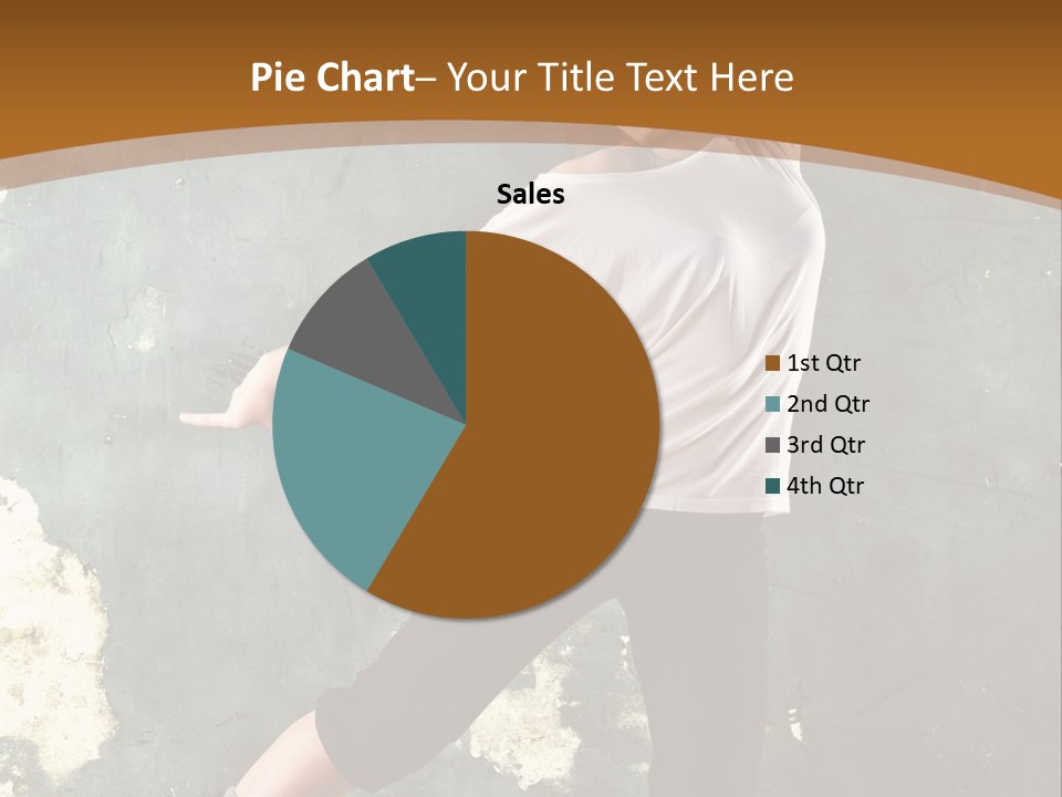 A Woman Is Dancing On A Wooden Floor PowerPoint Template