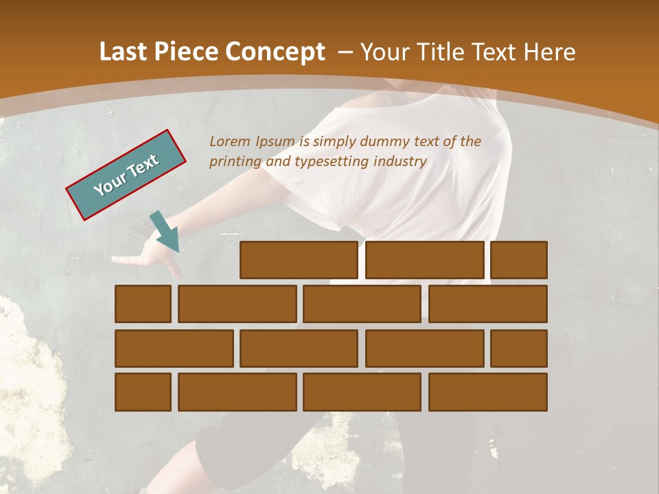 A Woman Is Dancing On A Wooden Floor PowerPoint Template