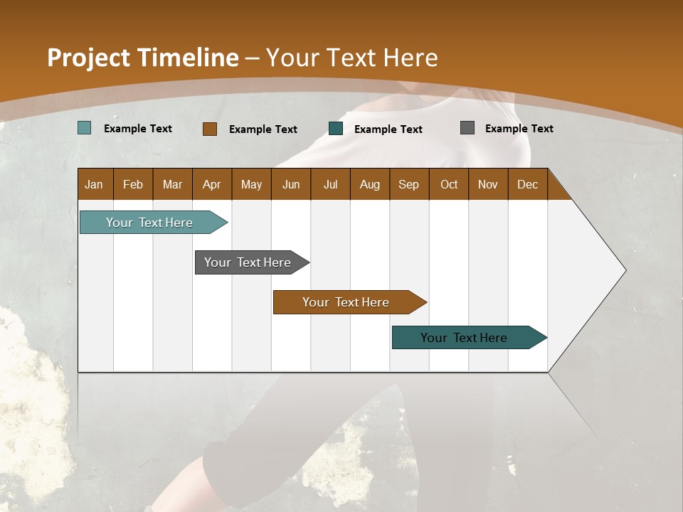 A Woman Is Dancing On A Wooden Floor PowerPoint Template