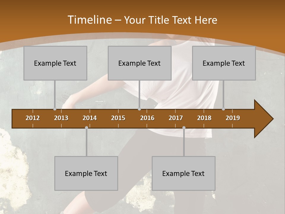 A Woman Is Dancing On A Wooden Floor PowerPoint Template