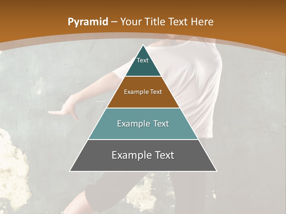 A Woman Is Dancing On A Wooden Floor PowerPoint Template